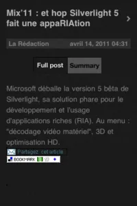 Select between the full post or it's summary (Summary View)